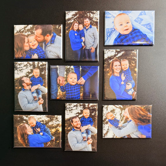 2"x3" Custom Photo Magnets (9 Pack)