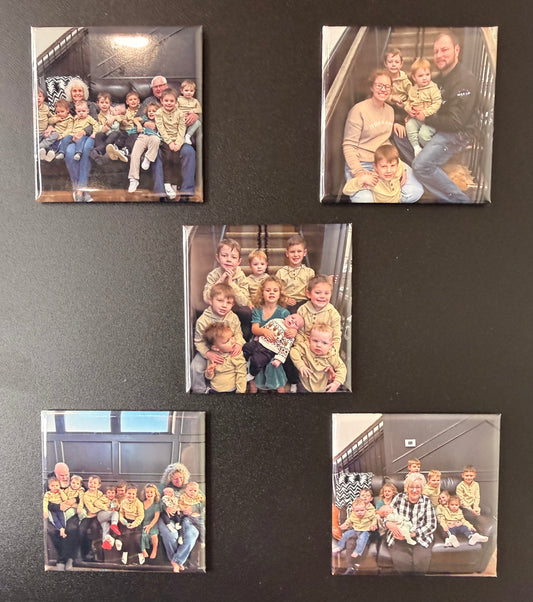 2"x2" Custom Photo Magnets (5 Pack)