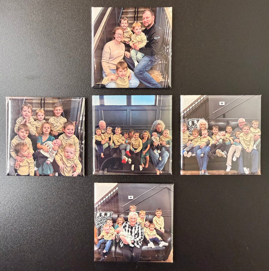2"x2" Custom Photo Magnets (5 Pack)